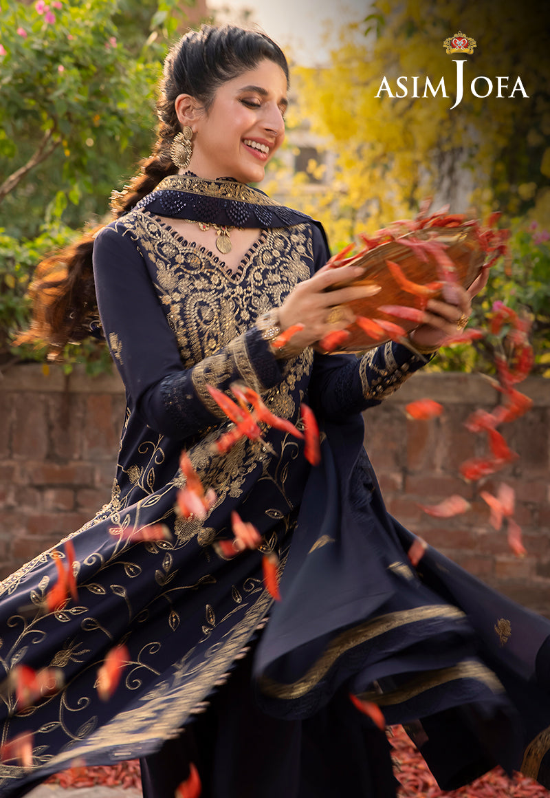 AJSW-15 EMBROIDERED LAWN SILK 3 PCS