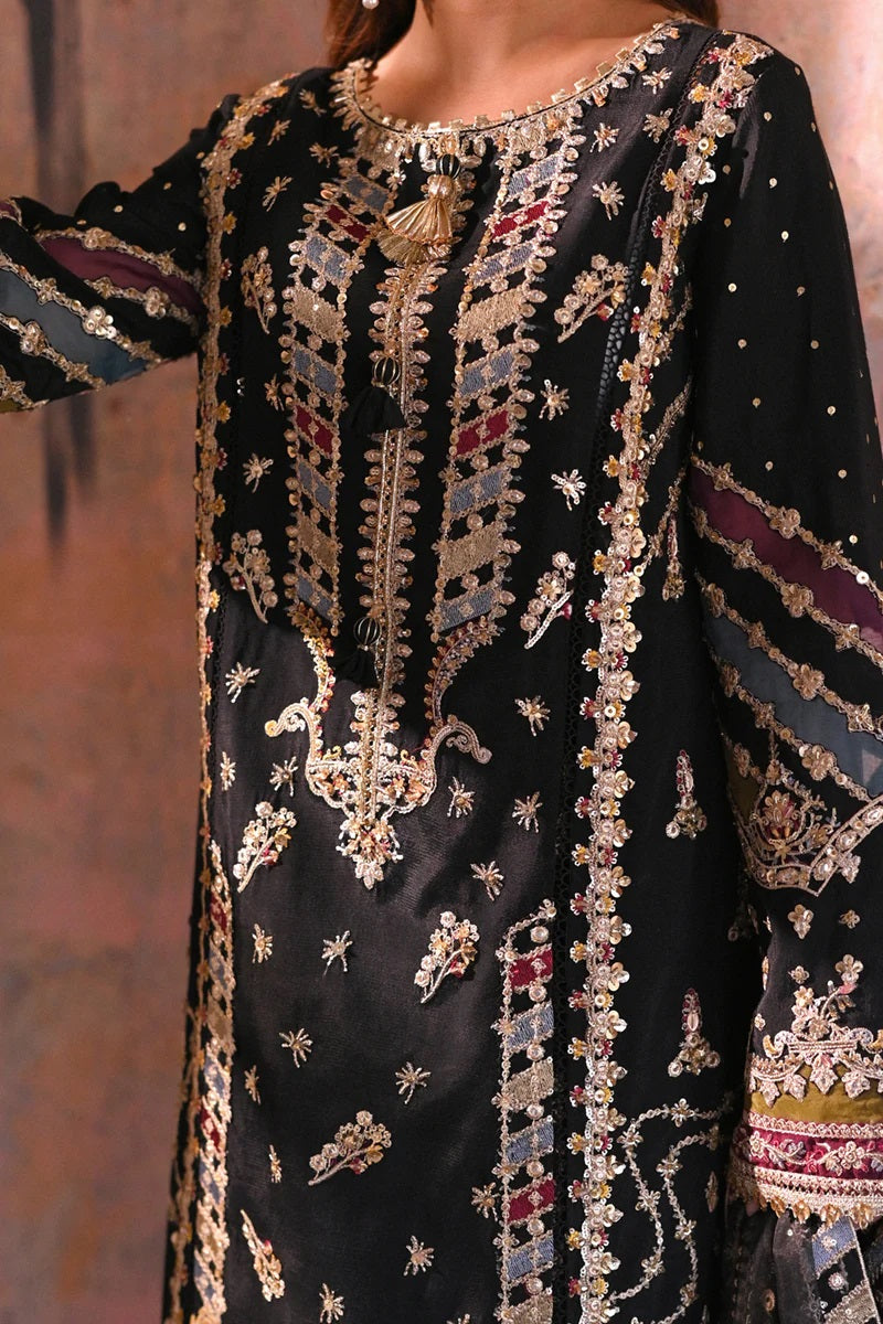Sahiba By Qalamkar Embroidered Suits Unstitched 3 Piece QLM23SB Mahenoor - Luxury Collection
