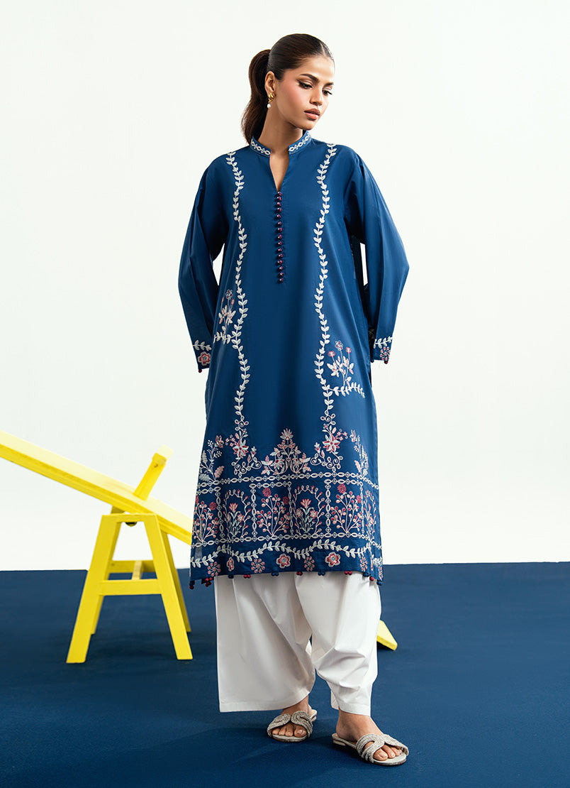 Embroidered Kurta 15456 401