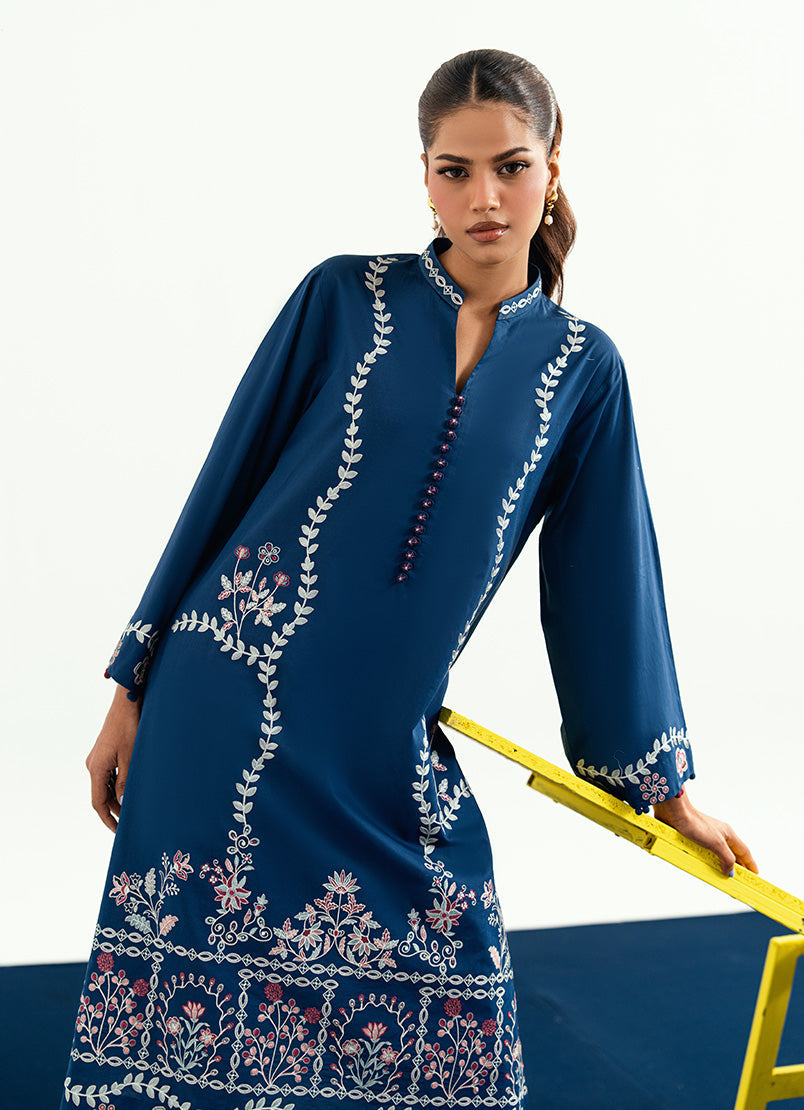 Embroidered Kurta 15456 401