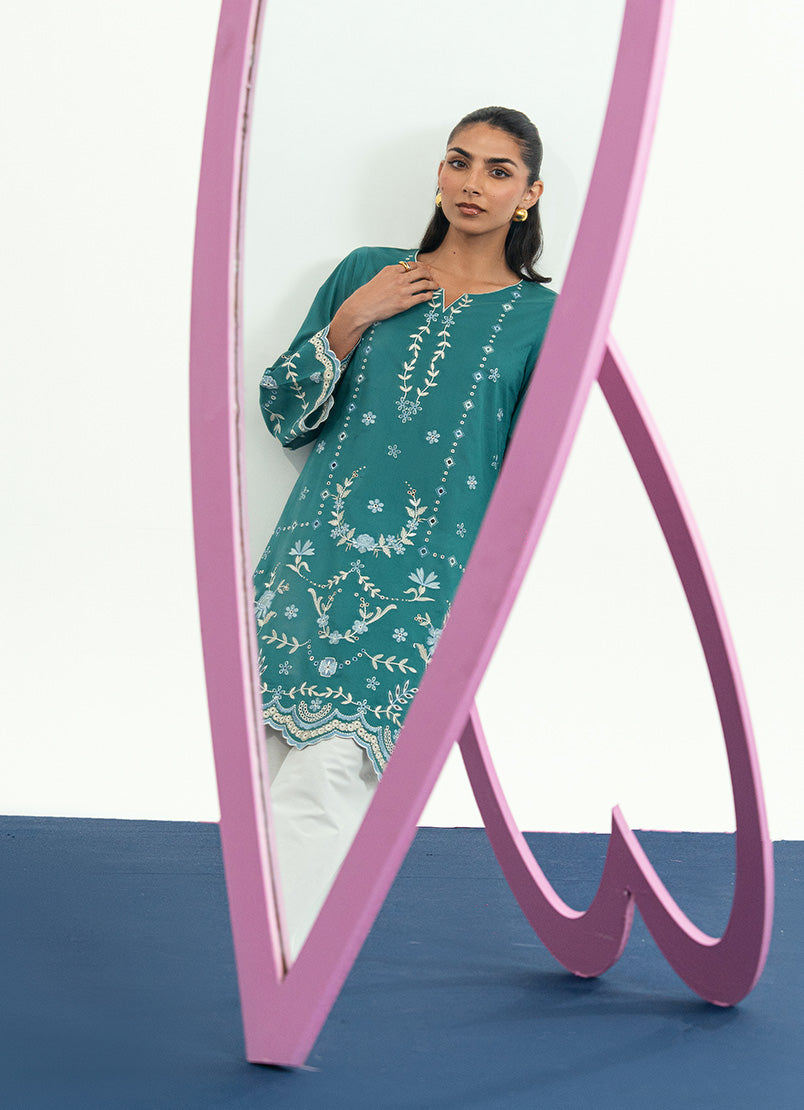 Embroidered Kurta - 15479401605020