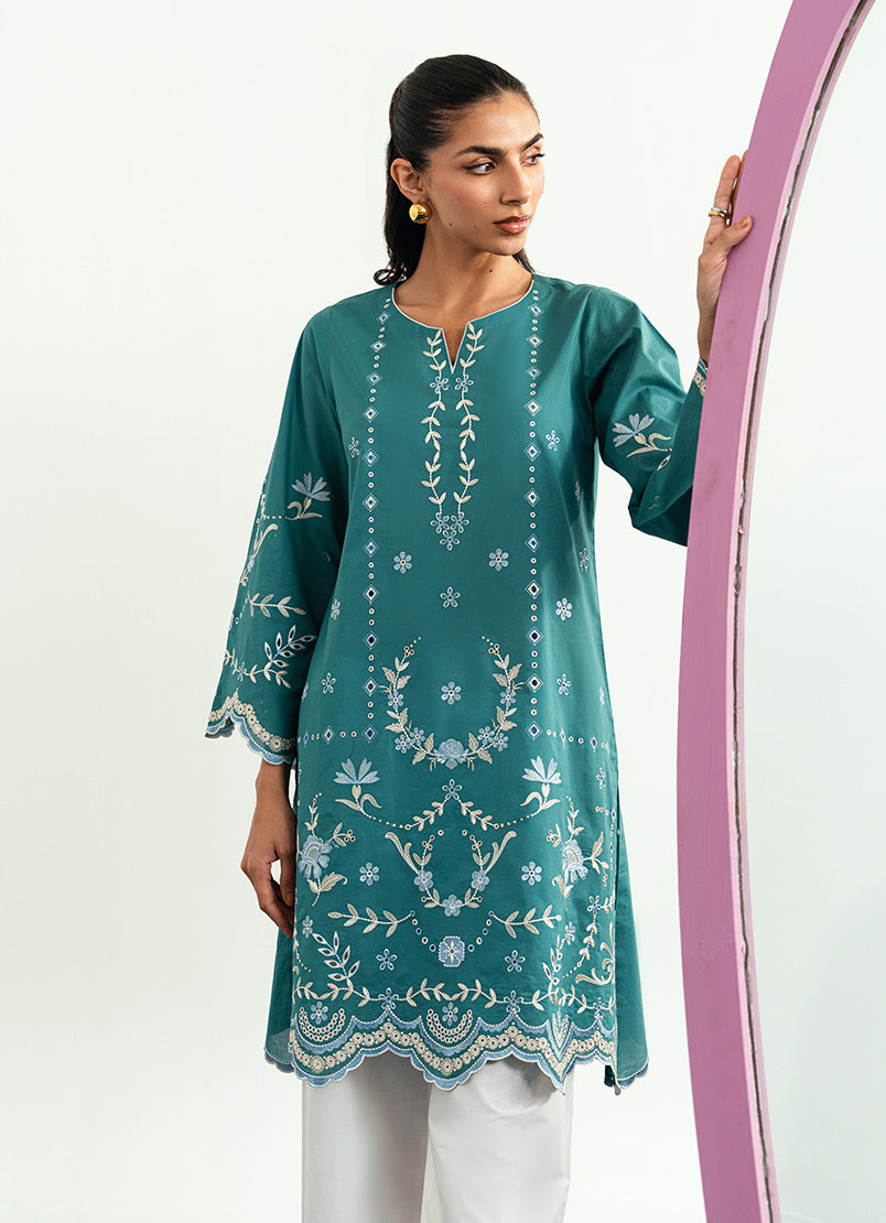 Embroidered Kurta - 15479401605020