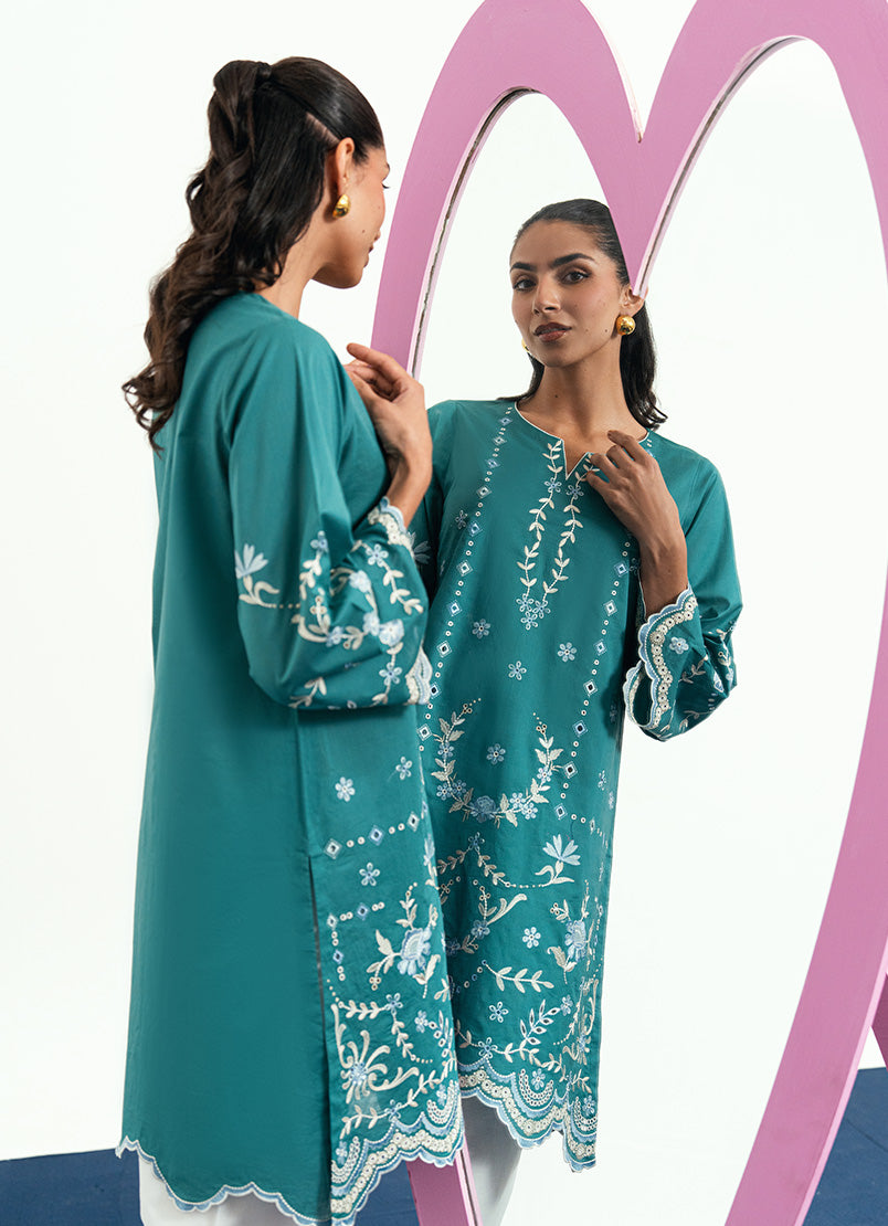 Embroidered Kurta - 15479401605020