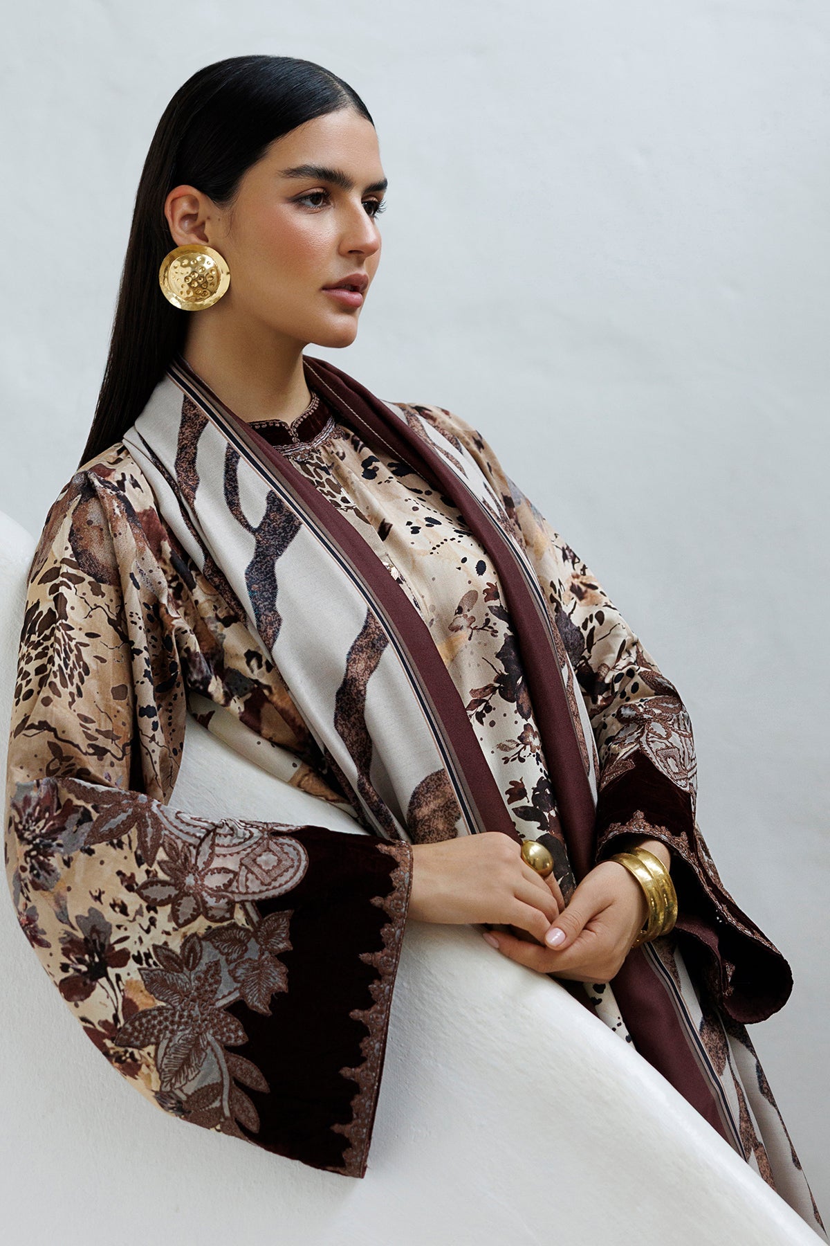 EMBROIDERED VISCOSE SILK SF-4589