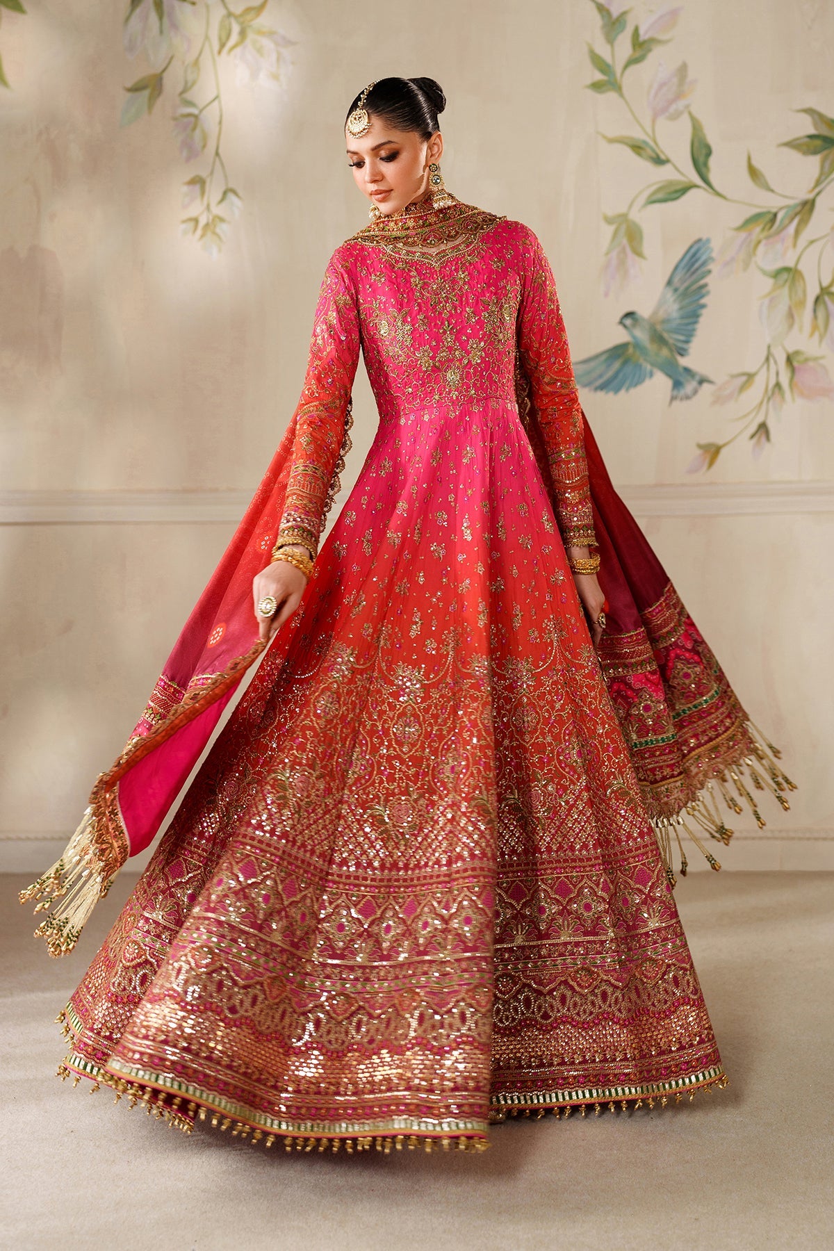 EMBROIDERED SILK CH14-03 STITCHED
