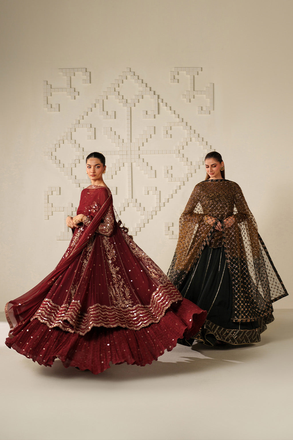UE-621 Embroidered Chiffon