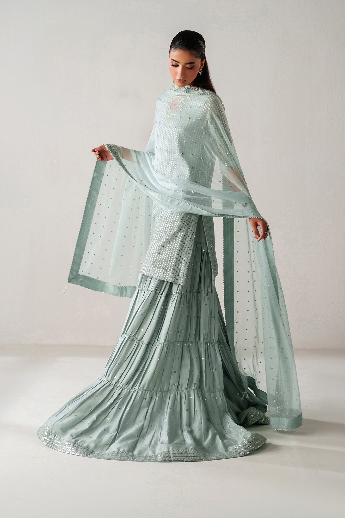 EMBROIDERED CHIFFON SF-4389