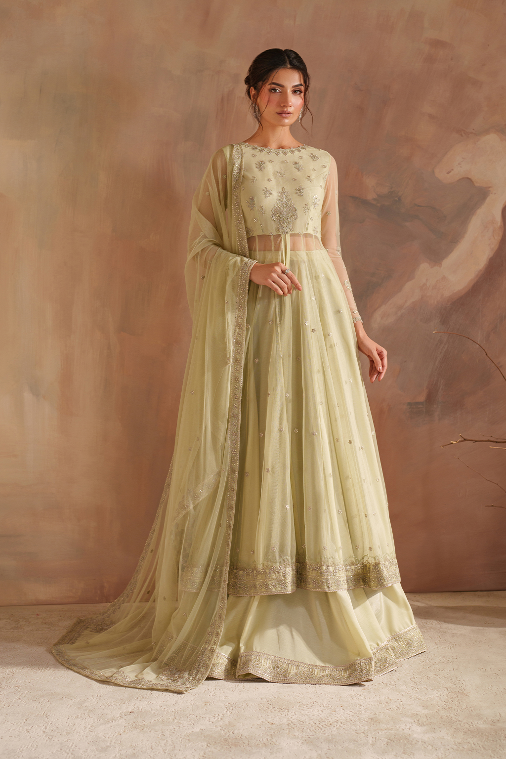 CC-73 Embroidered Net