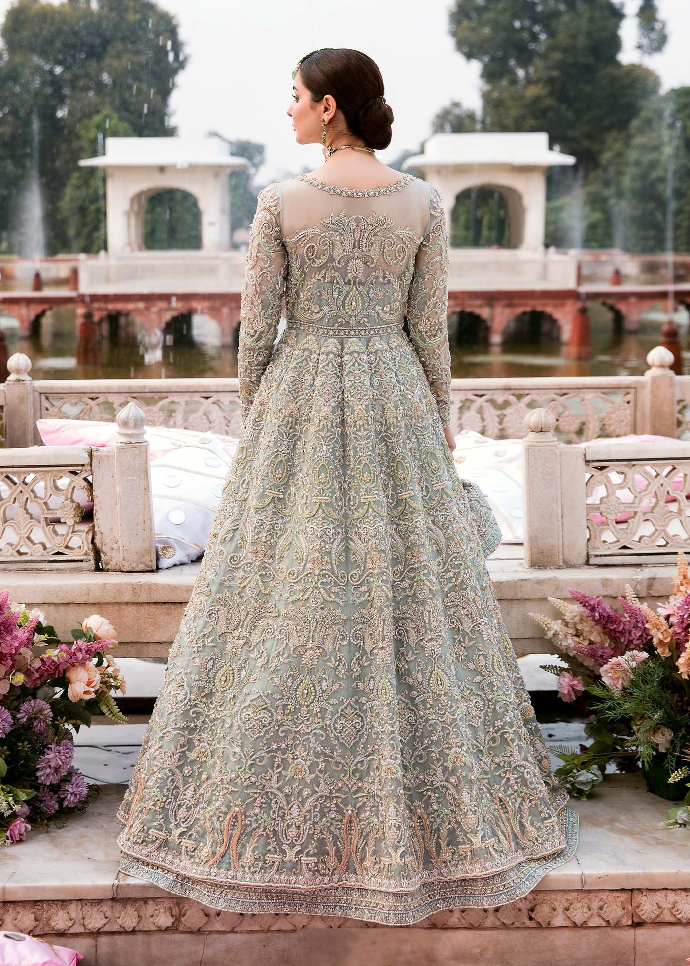 Embroidered Chiffon Fabric (2Pcs) | LF-720
