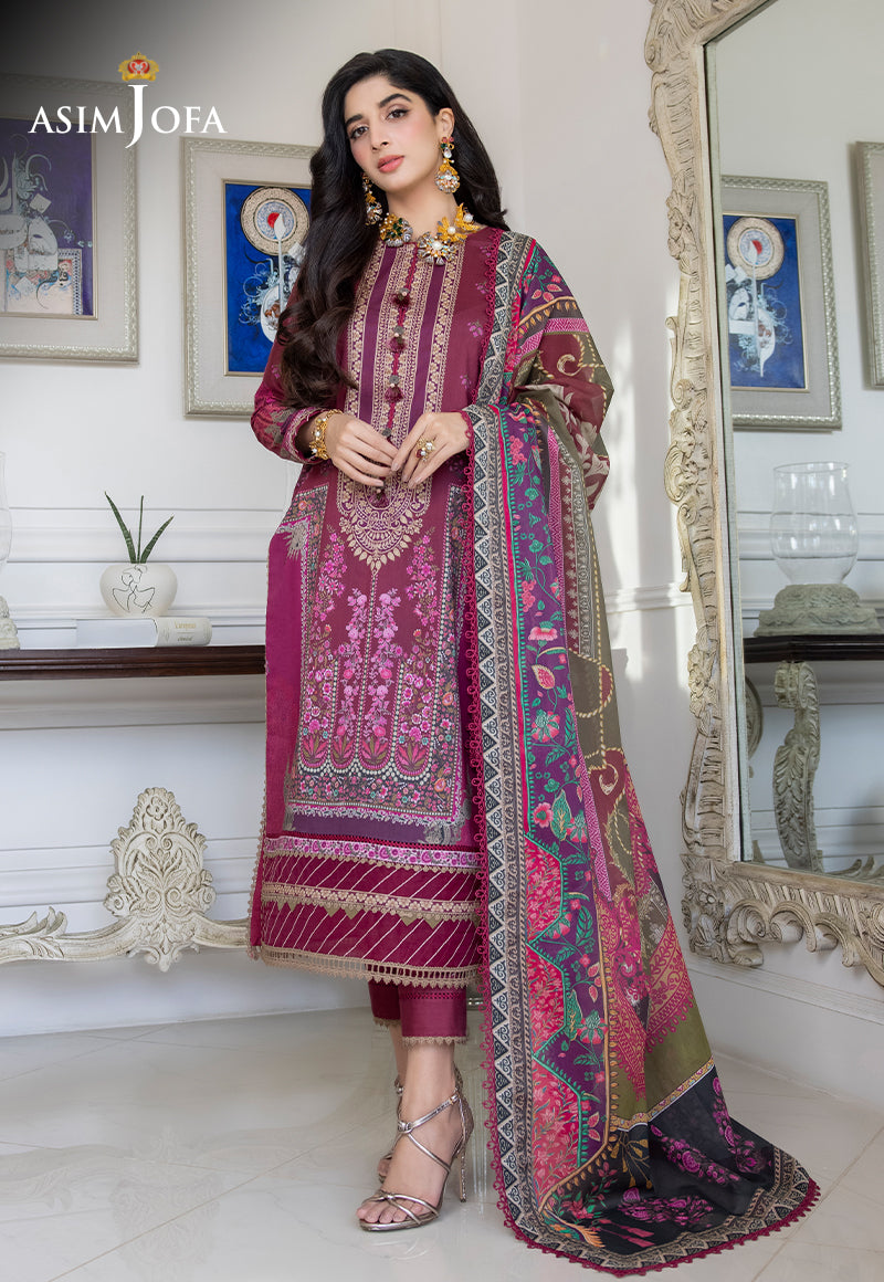 AJS-04 PRINTED LAWN 3 PCS