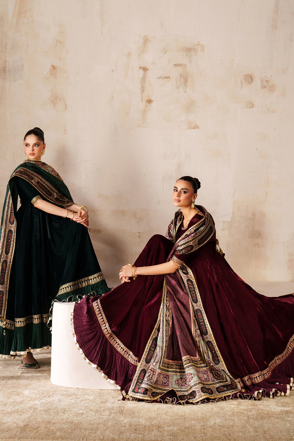 EMBROIDERED VELVET PR-1207