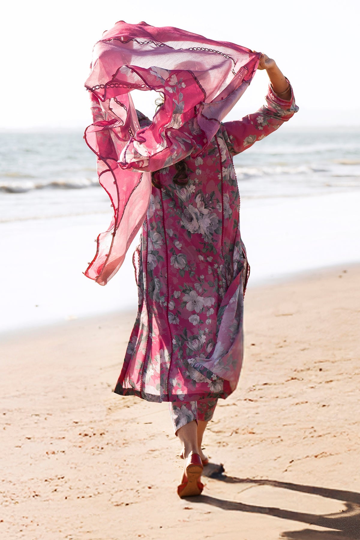 EMBROIDERED PRINTED LAWN UF-4086