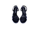 Derya Black Small Strap Heel