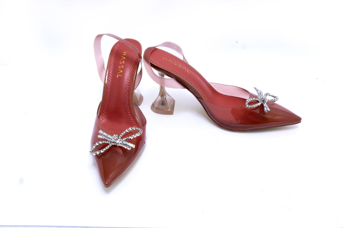 Dilara Silver Crystal Heel