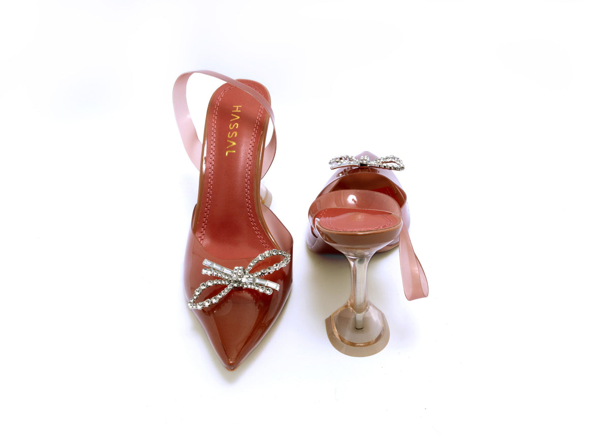 Dilara Silver Crystal Heel
