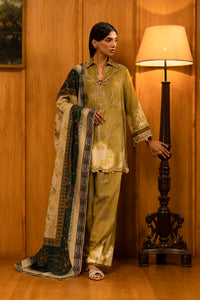 Unstitched Linen Muzlin 3 Piece Suit