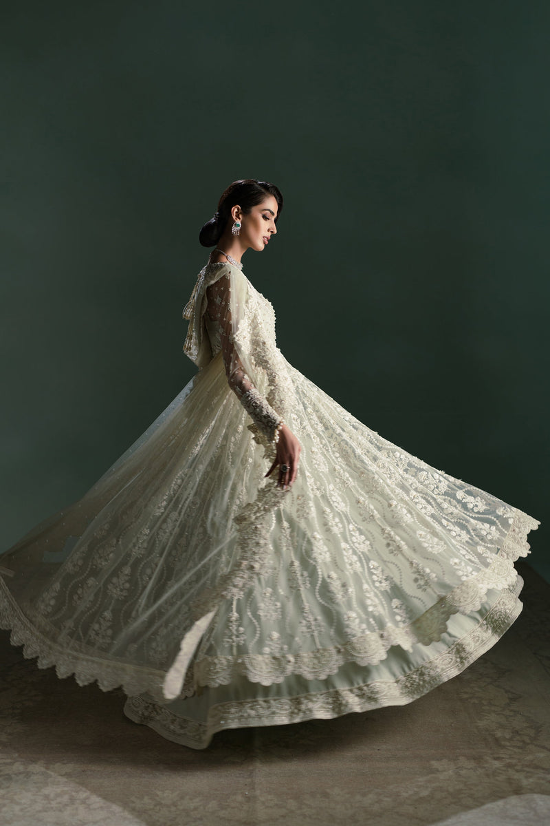 Soft Mint Nikah Bridal Peshwas Set (D-03)