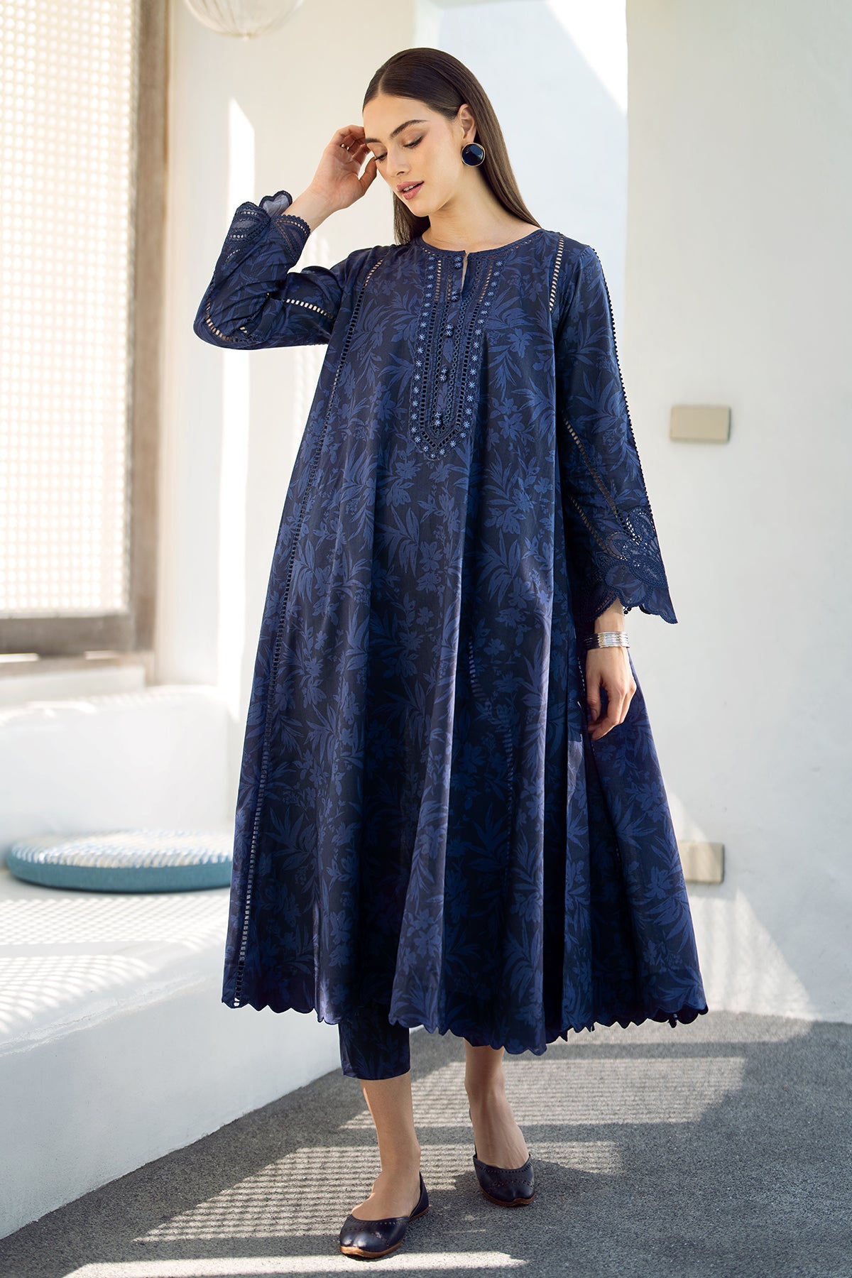 EMBROIDERED PRINTED LAWN UF-544 (RTS)-BAROQUE