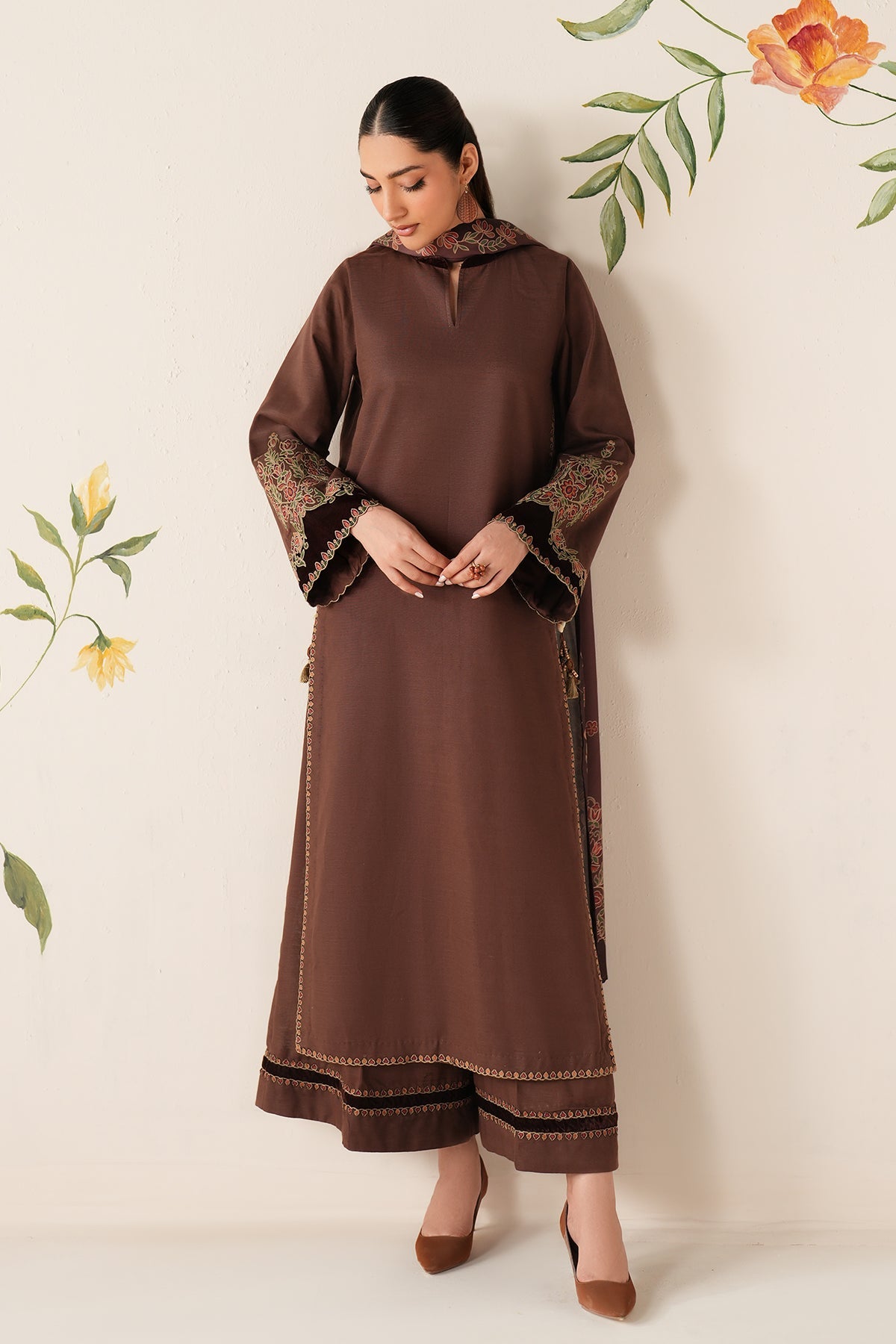 EMBROIDERED KHADDAR PR-1198