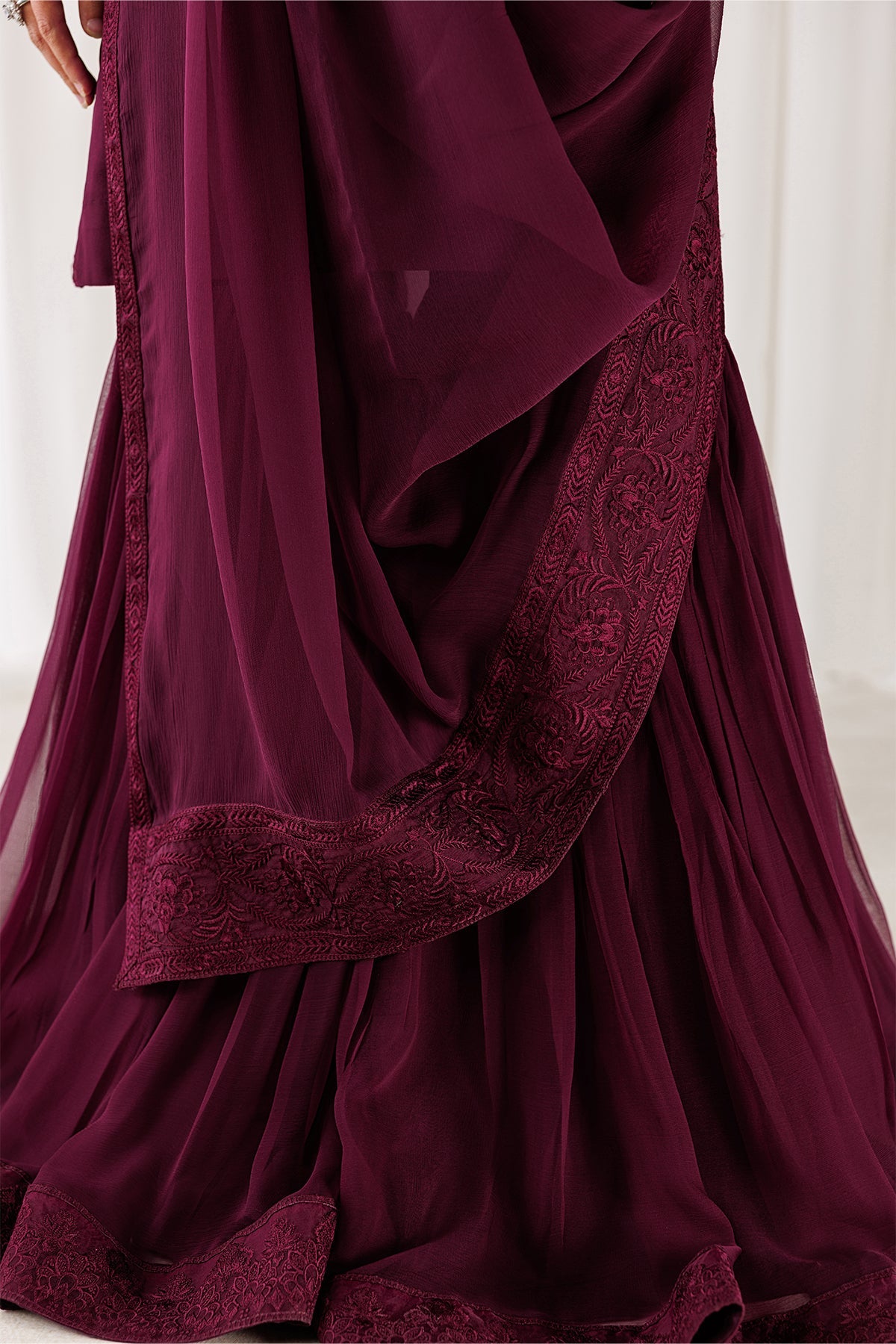 Plain Chiffon Dupatta-114