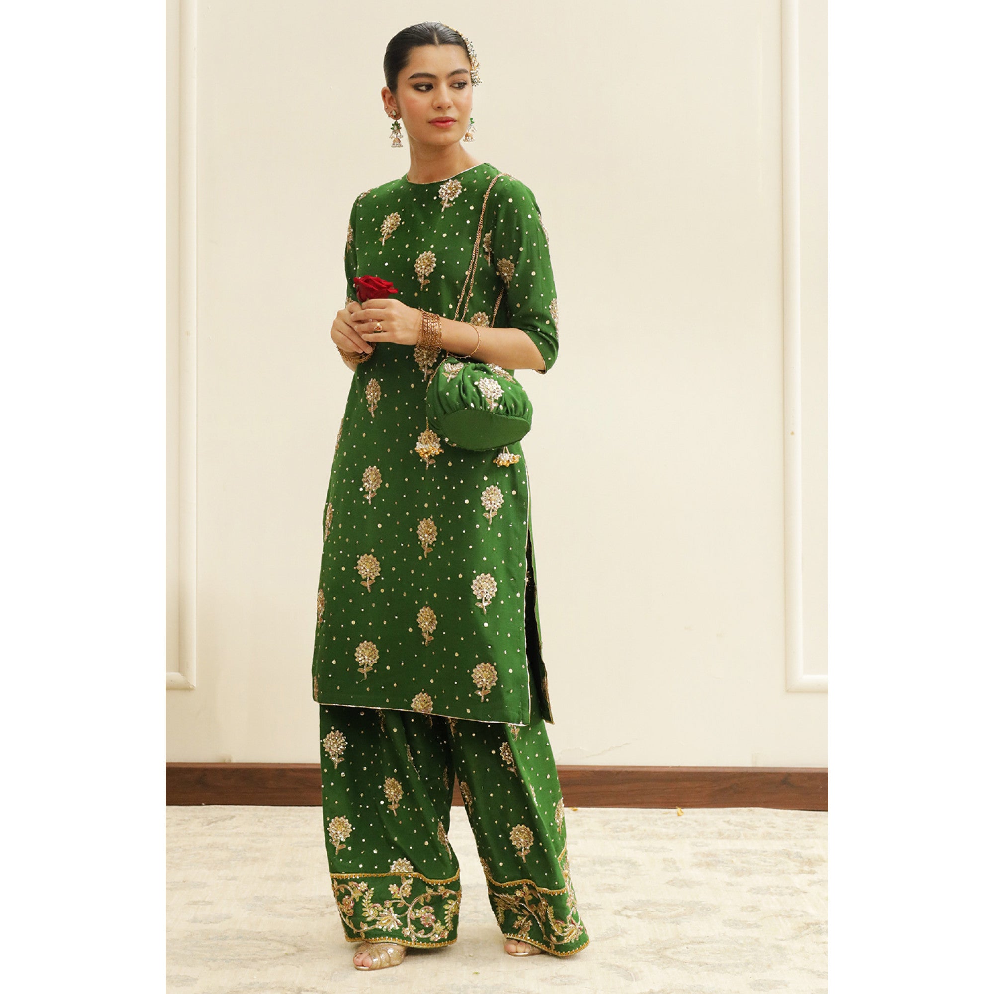 Bottle Green Outfit