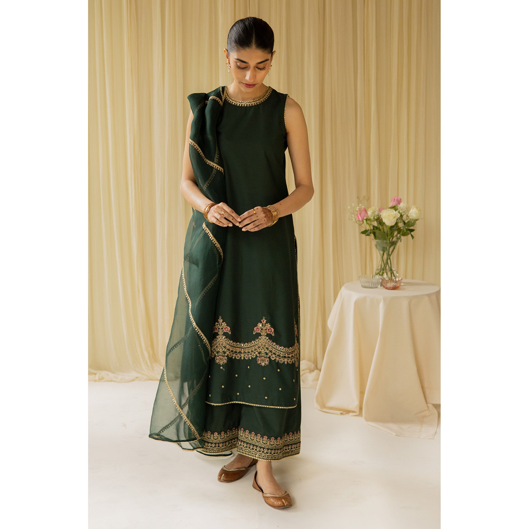 Bottle Green Outfit