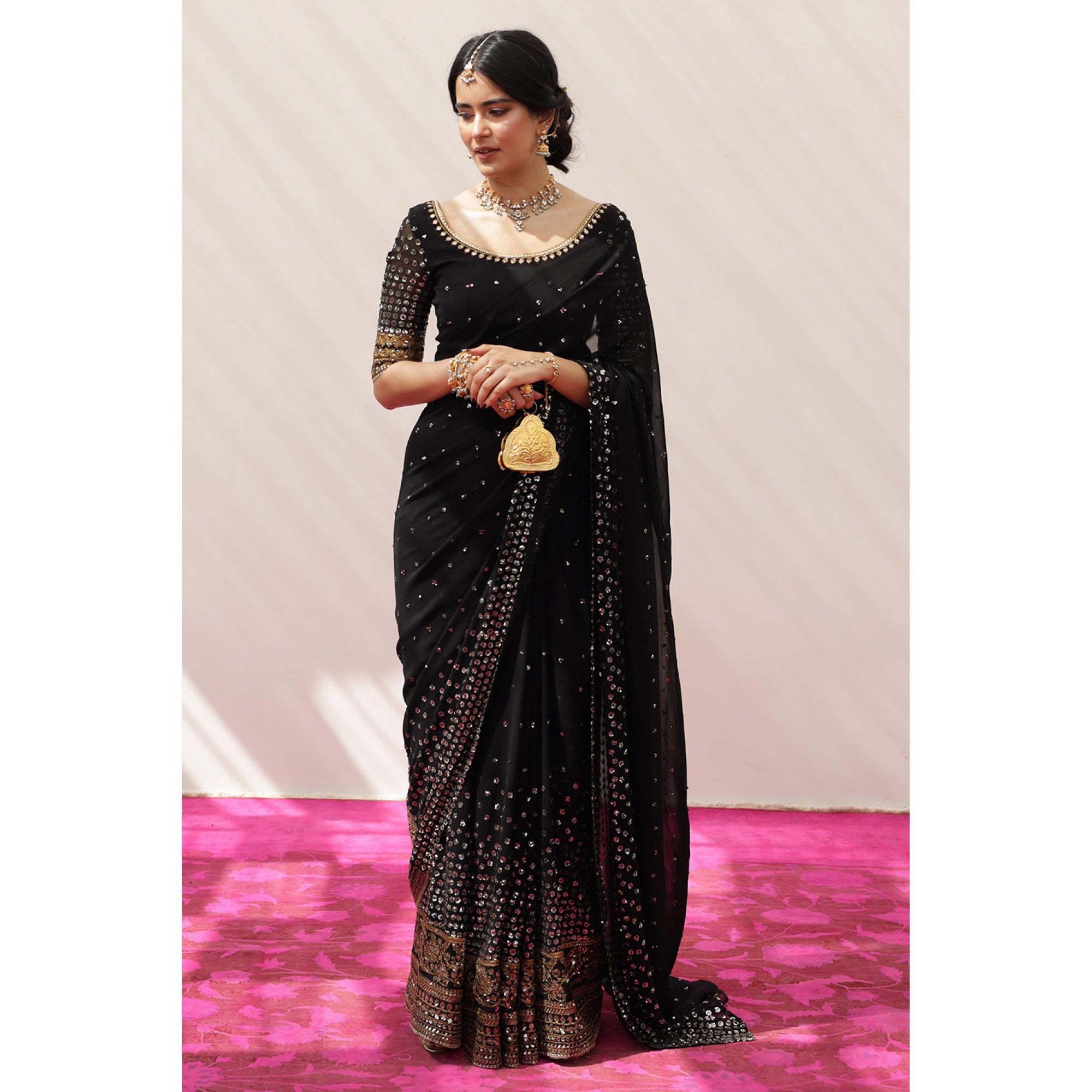 Black Saree.