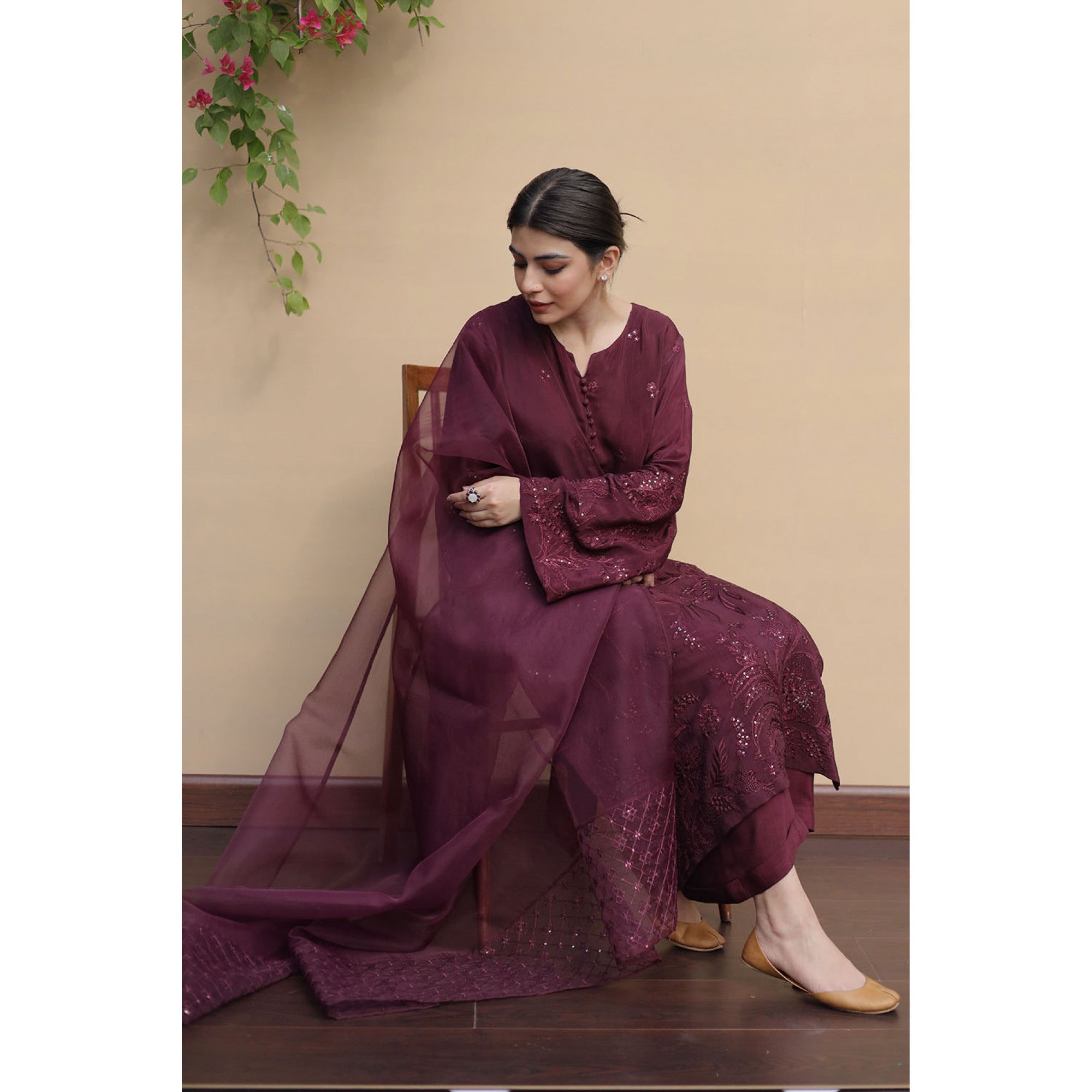 Burgundy Outfit