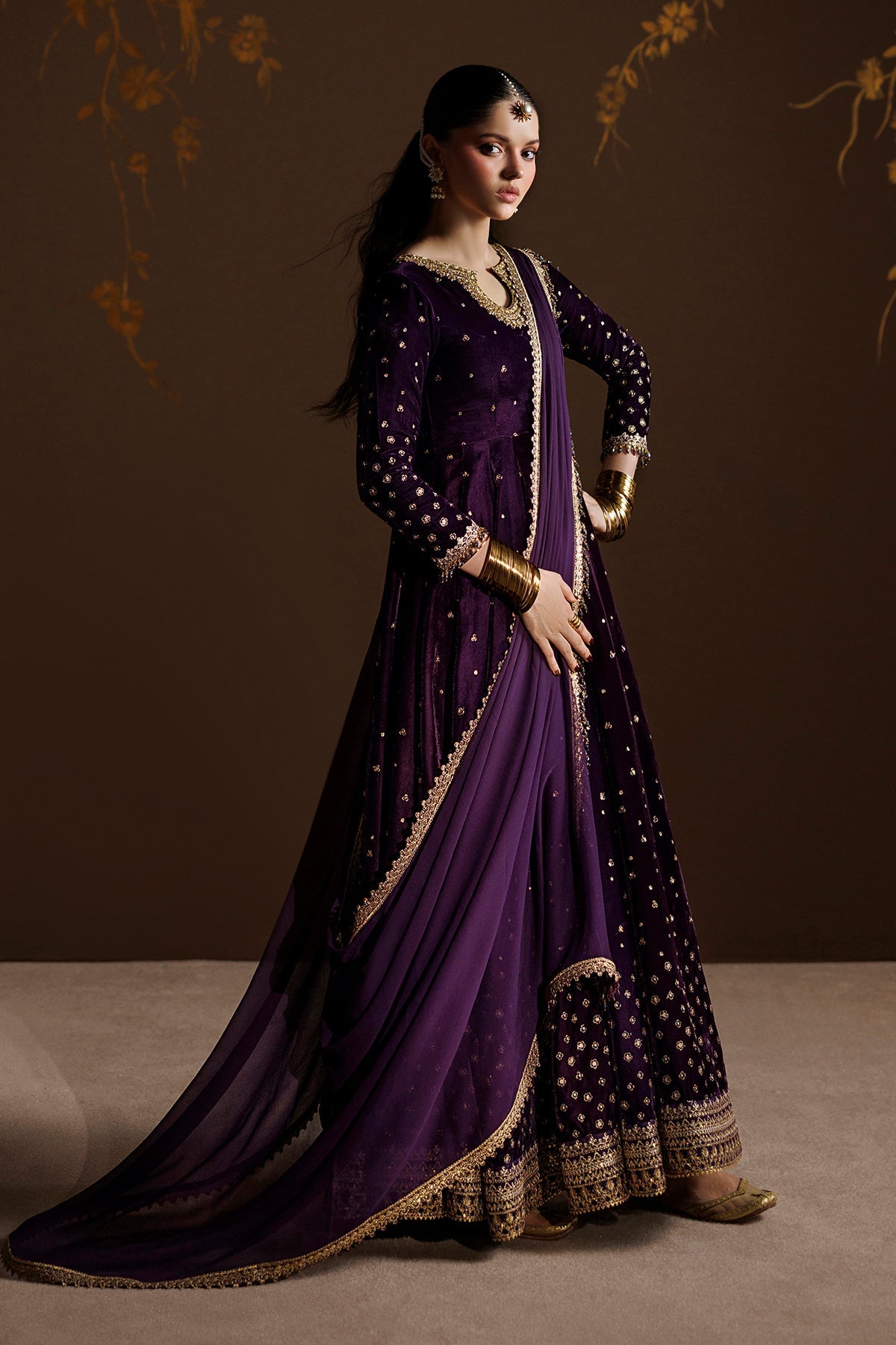 EMBROIDERED VELVET SF-4628