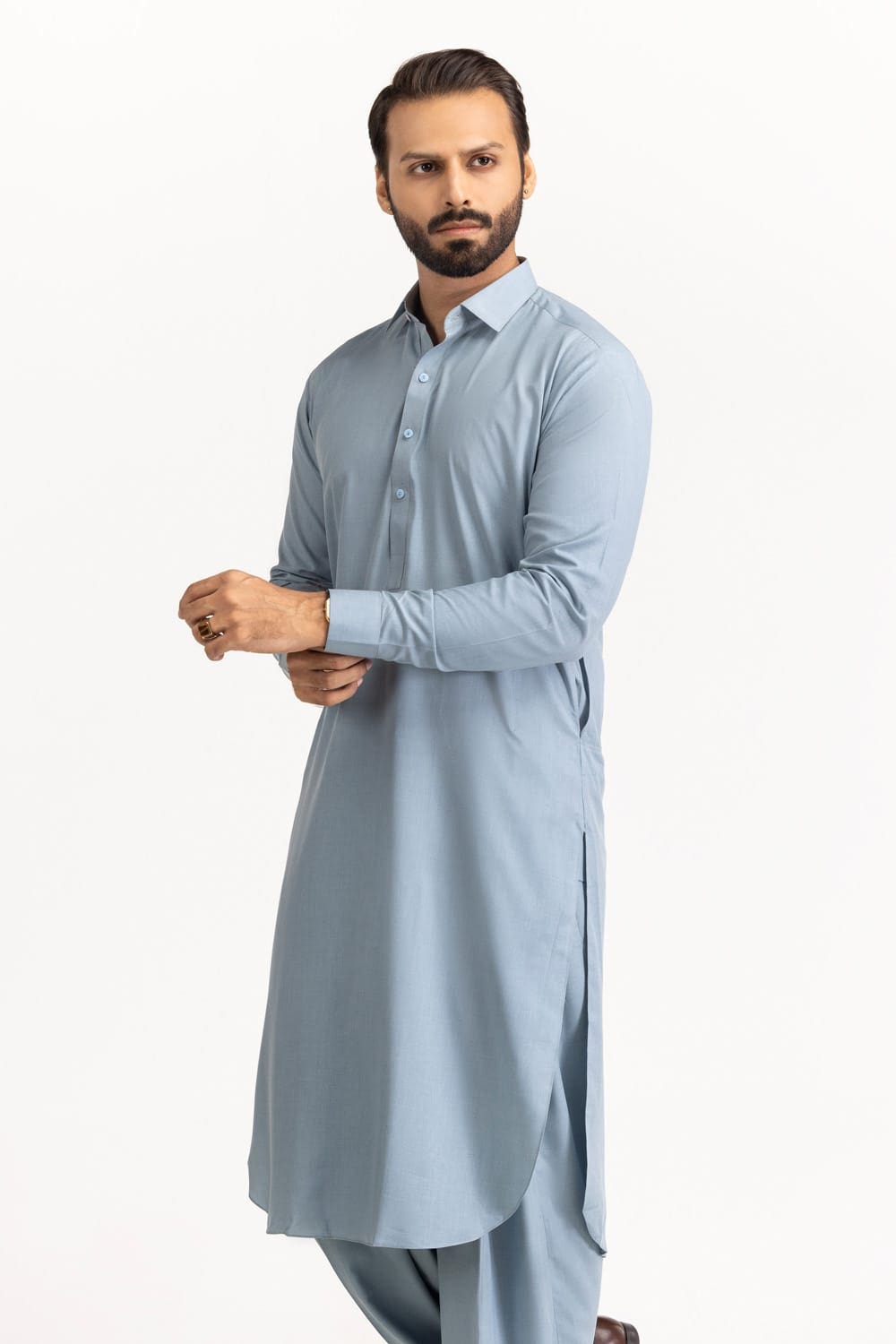 Gul Makhmal Unstitched Fabric Blended-Lf