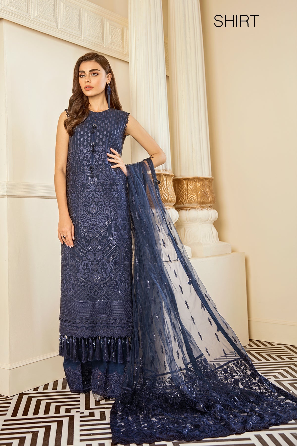 EMBROIDERED CHIFFON CH06-02 STITCHED