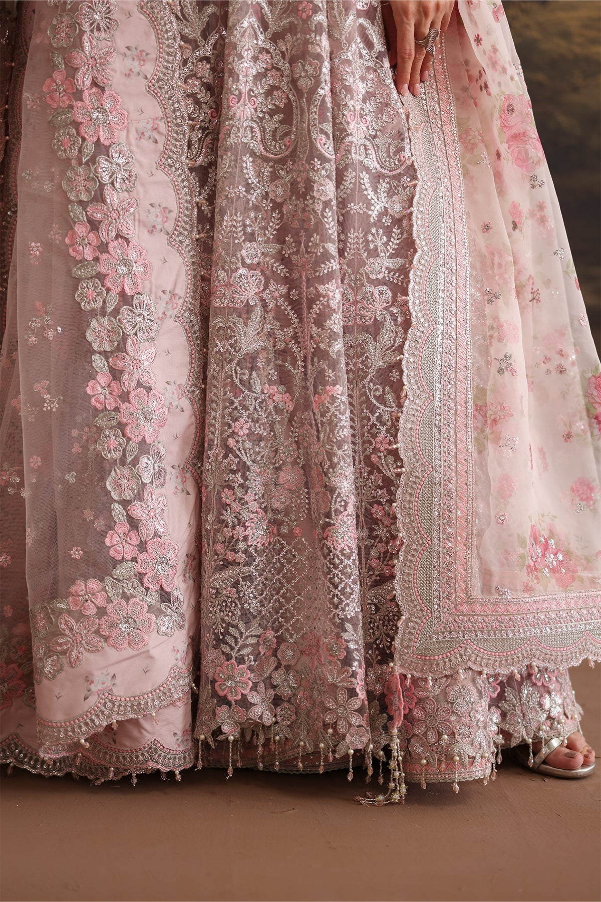 3 Piece Embroidered Jacquard Lawn Suit