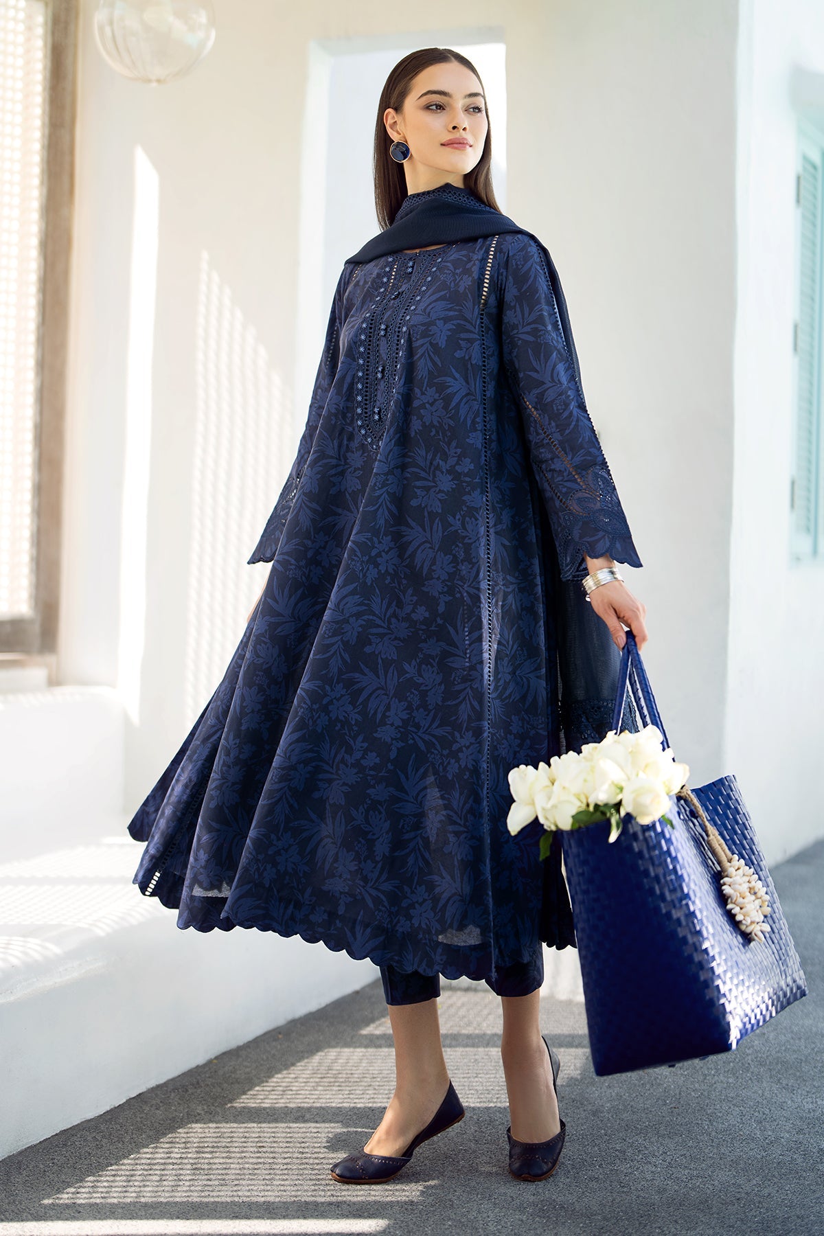 EMBROIDERED PRINTED LAWN UF-544 (RTS)-BAROQUE