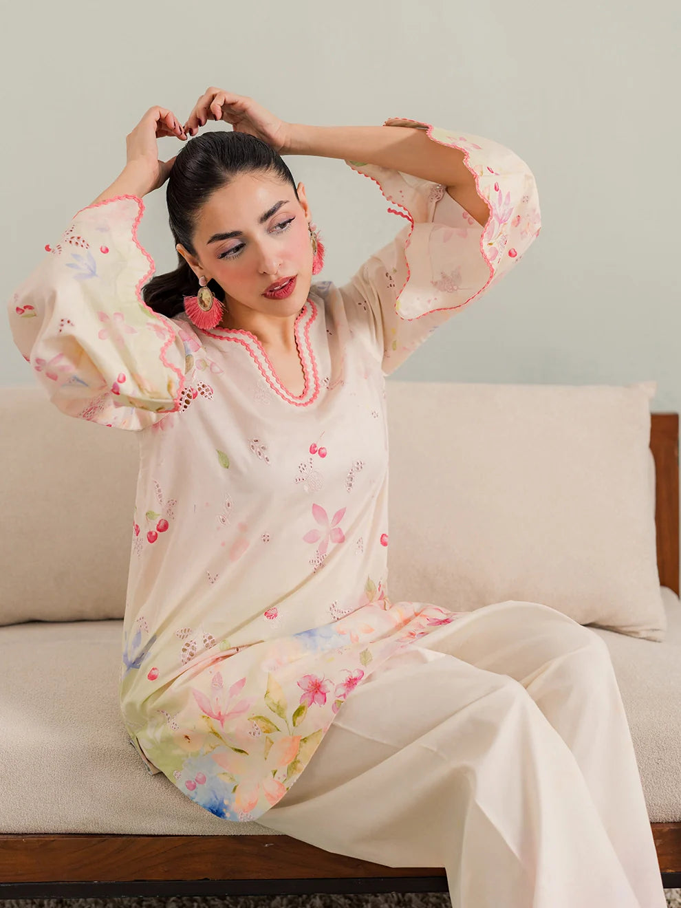 Poise - 3Pc Printkari Suit