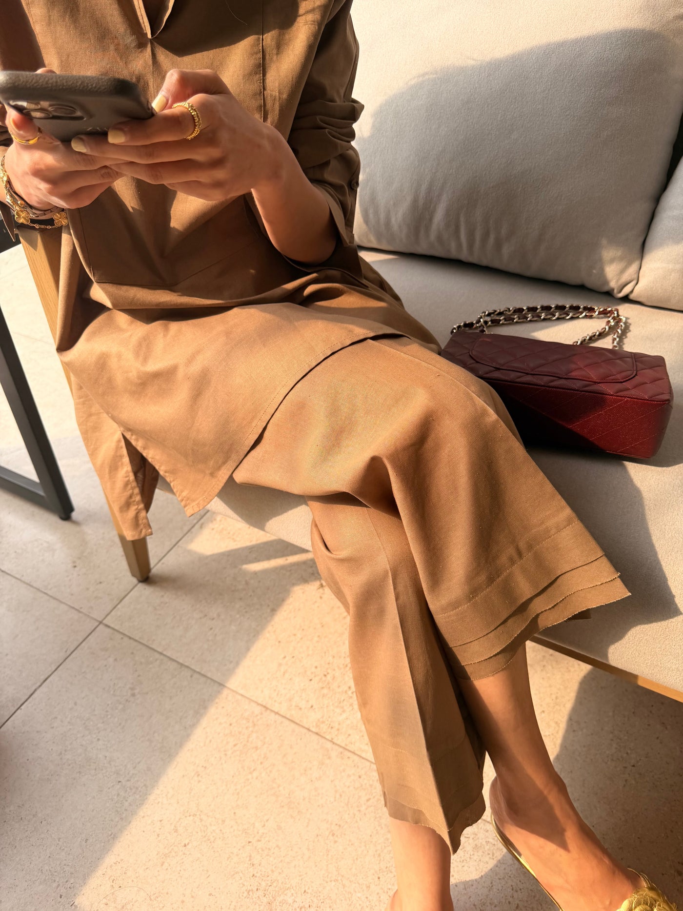 Taupe Linen Willow Set