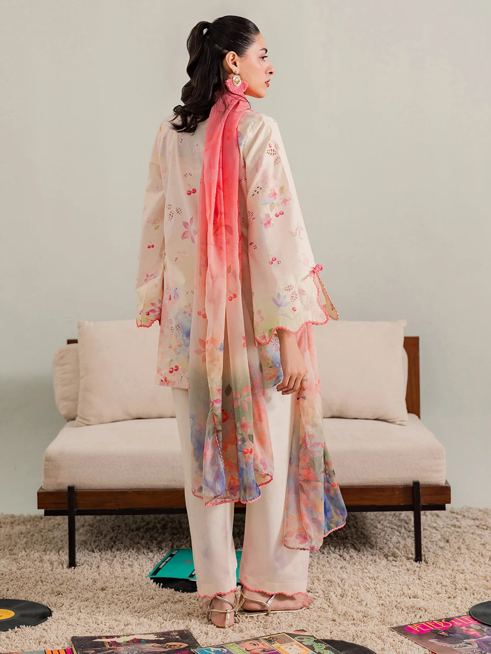 Poise - 3Pc Printkari Suit