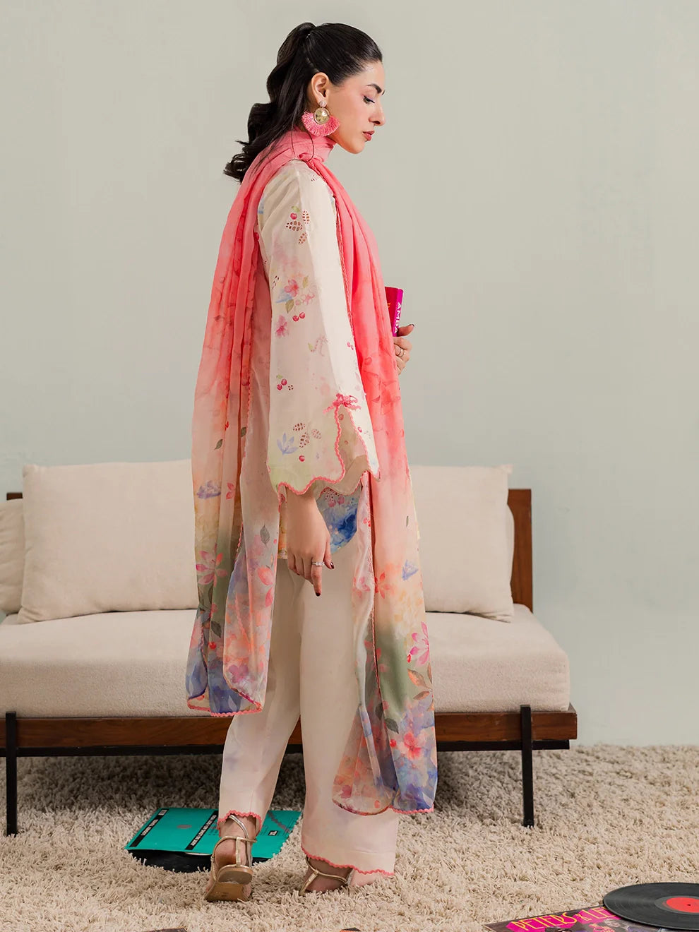 Poise - 3Pc Printkari Suit