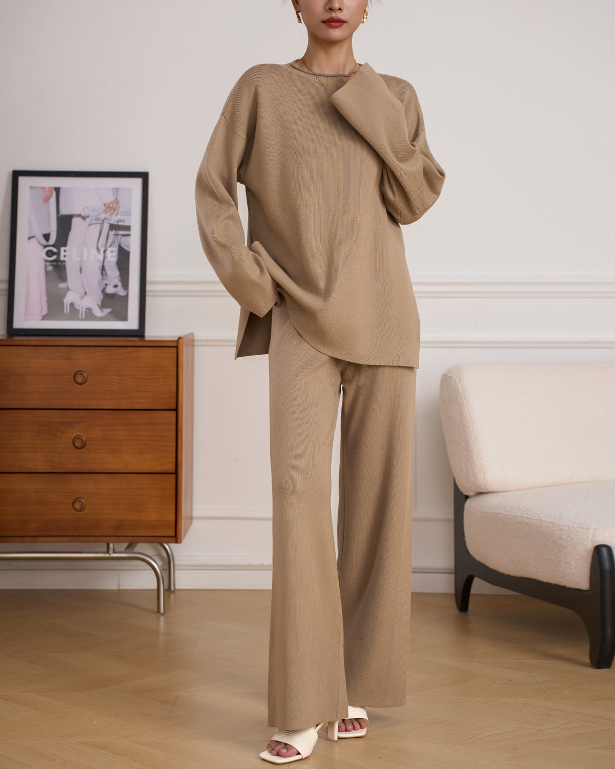 MILI KNIT SUIT BEIGE