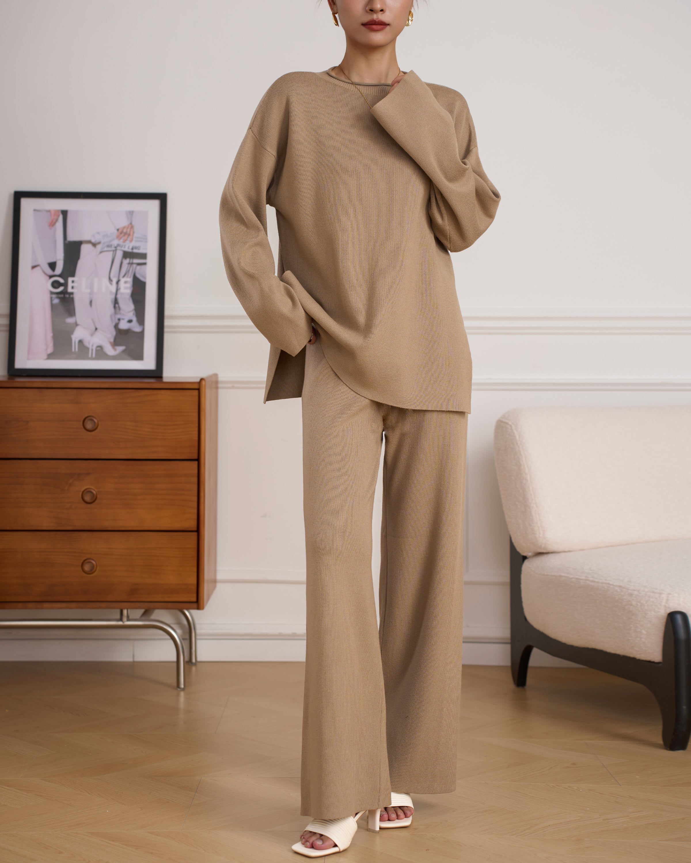 MILI KNIT SUIT BEIGE