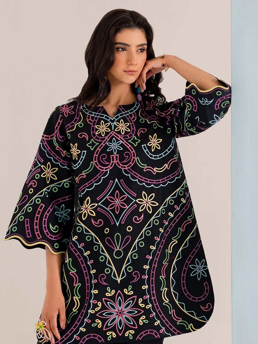 Noirvent | 2Pc Embroidered Cotton Set