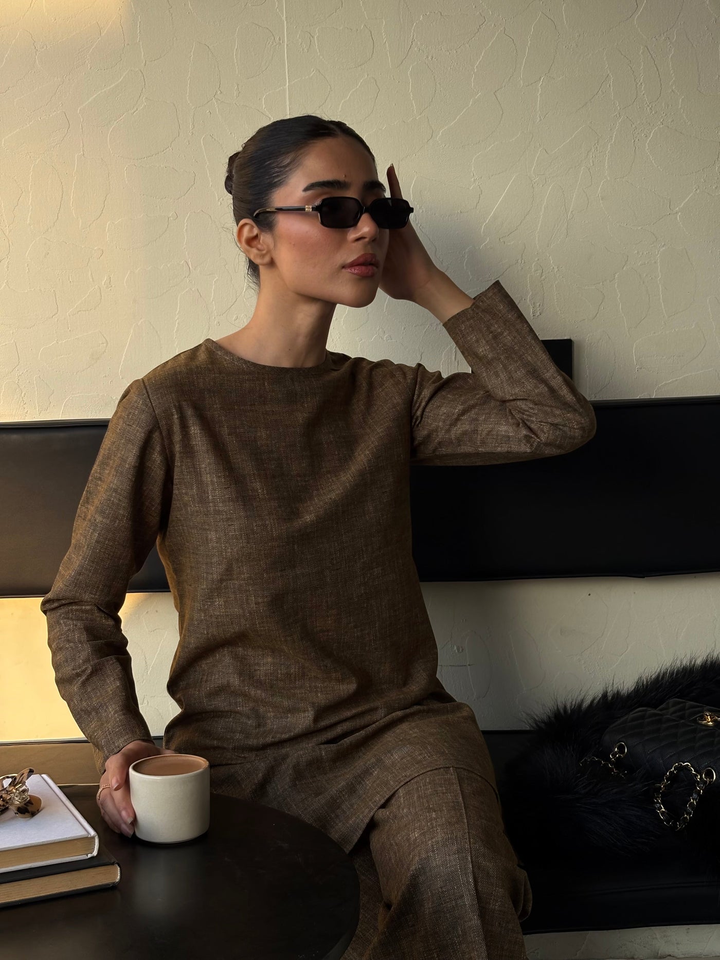 Deep Heathered Brown G-Suit