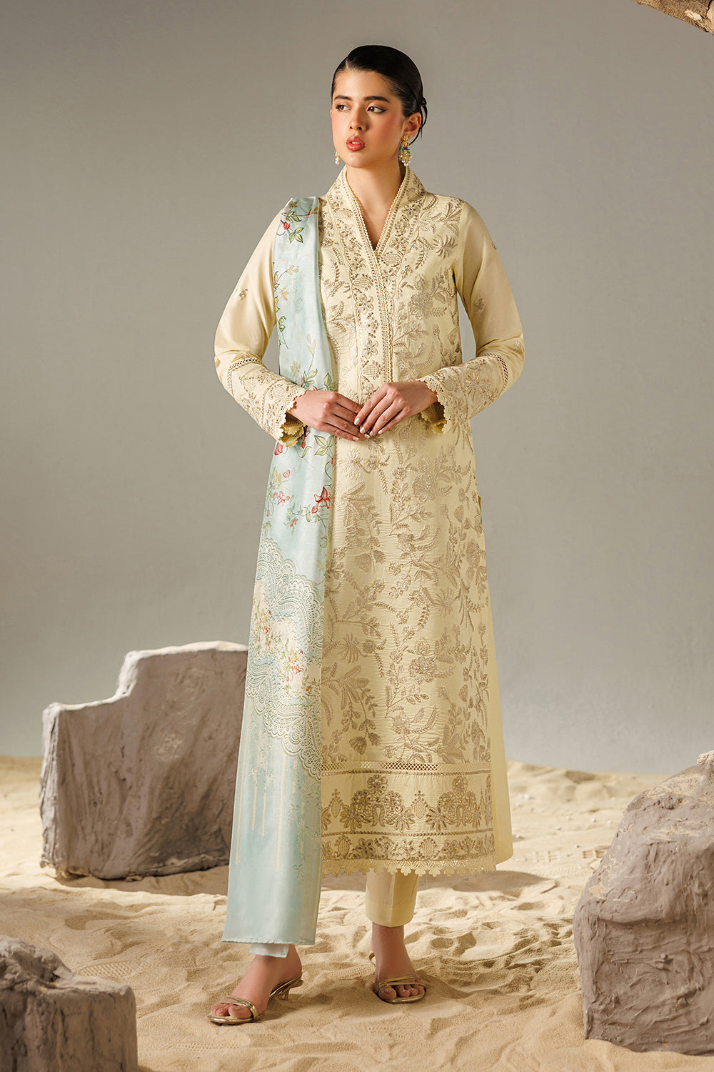 Embroidered Lawn MJ-26-14