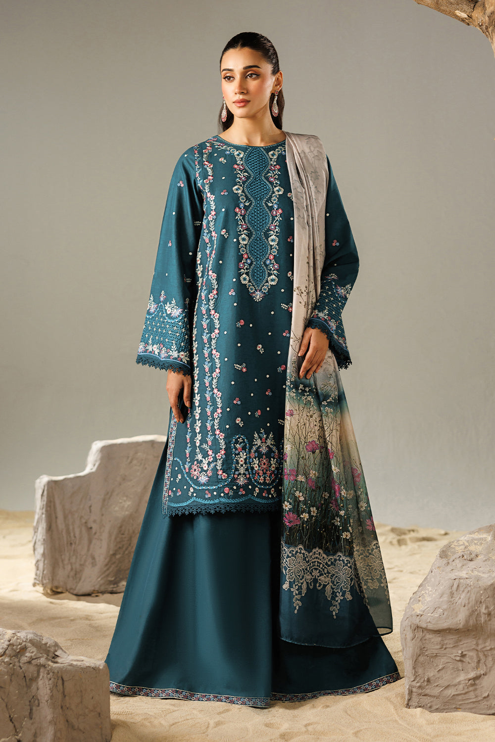 Embroidered Lawn MJ-26-10