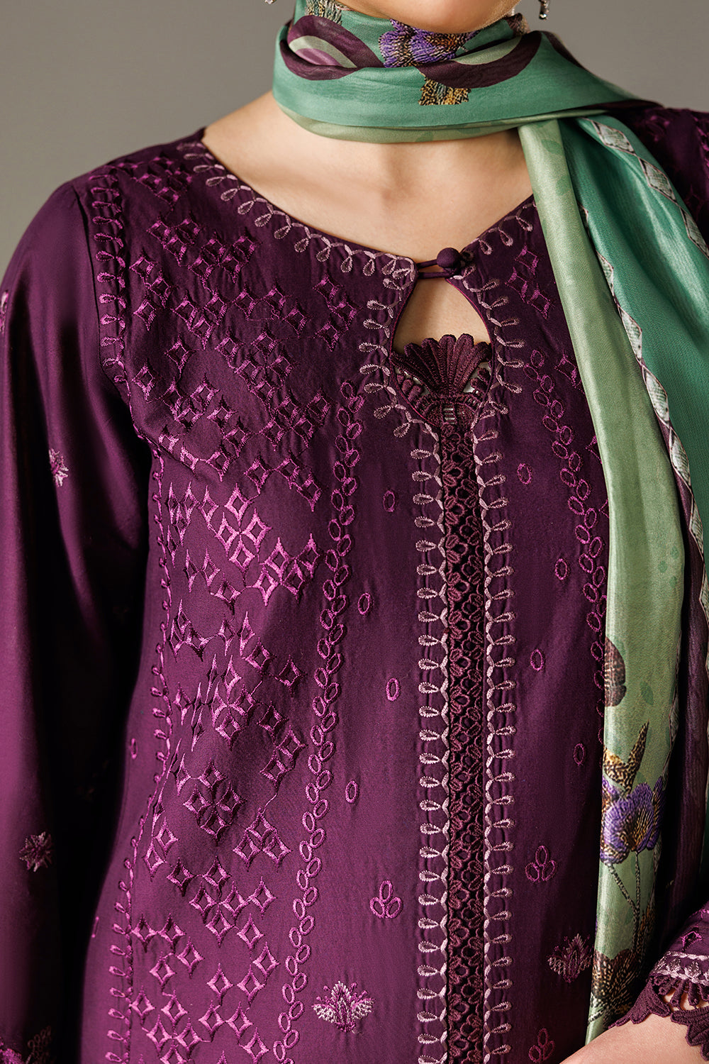 Embroidered Lawn MJ-26-15