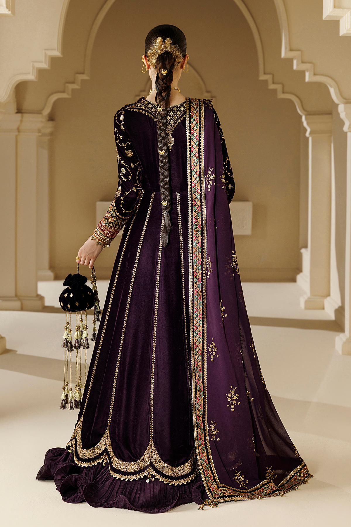 Embroidered Velvet Formal CVF26-D03
