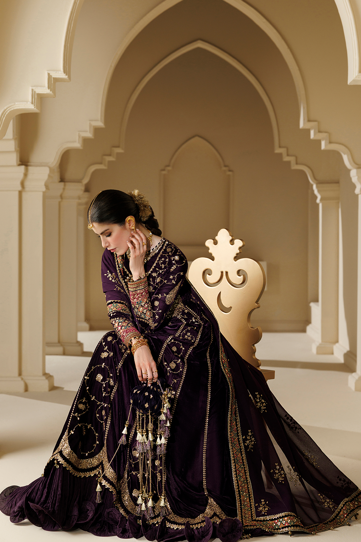 Embroidered Velvet Formal CVF26-D03