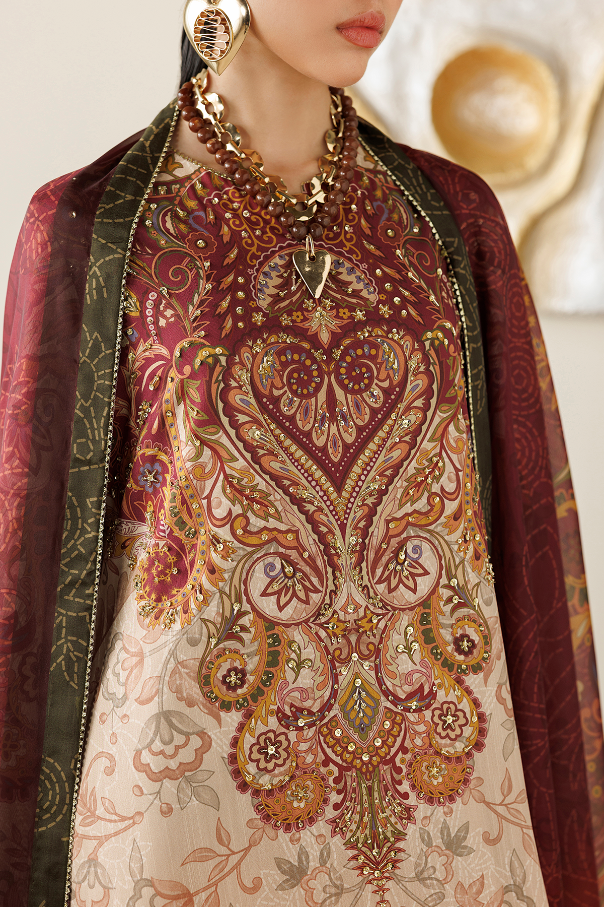 HANDWORK RAW SILK OR26-D08