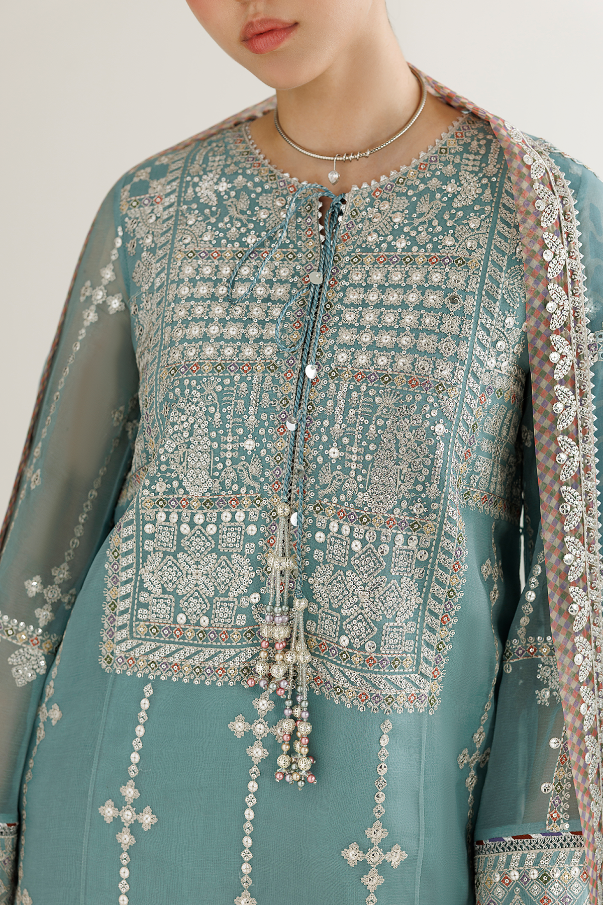 EMBROIDERED CHIFFON UC-3138