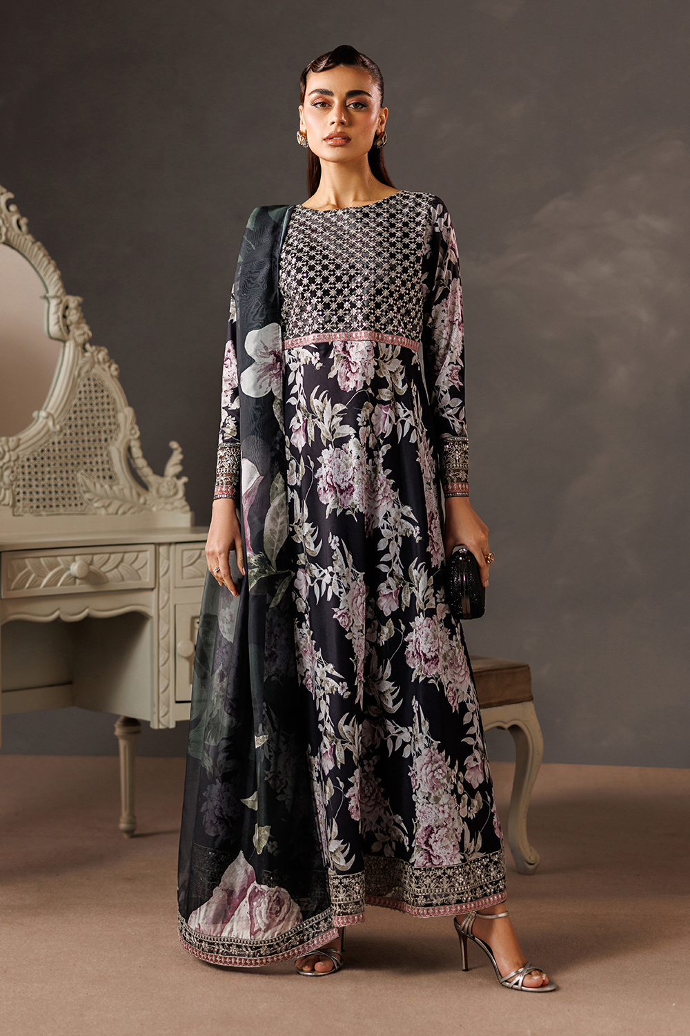 Embroidered Slik Lawn SL-26-16