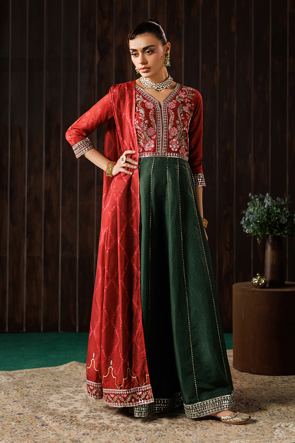 Embroidered Silk Lawn SL-26-14